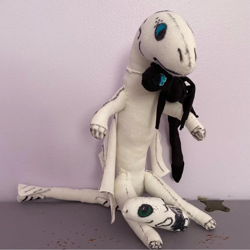 (3) DRAGONS Plush LIGHTFURY, POUNCER, and NIGHTFURY Handmade COLLECTIBLES - Picture 1 of 16